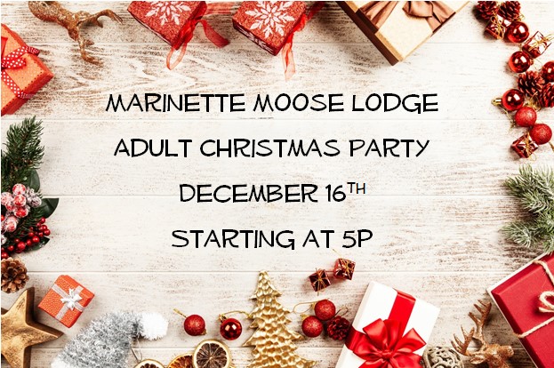 Adult Christmas Party 12-16-23 for Members and Qualified Guests