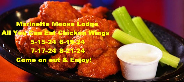 Wing Night 5-15-24 for Members & Qualified Guests
