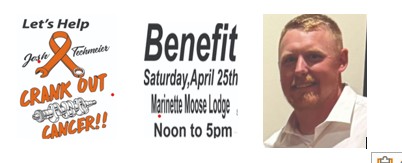 4-25-26 Cancer Benefit for Josh Techmeier – Open to the Public